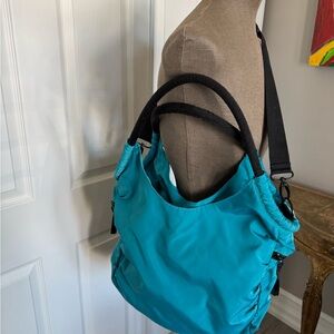Indigo Teal Tote or Crossbody Bag